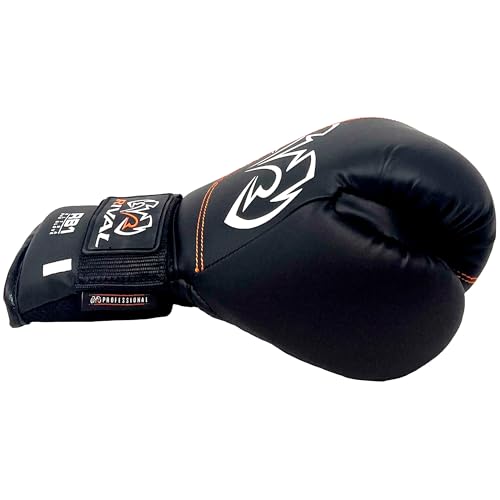 RIVAL Boxing RB1 Ultra Bag Gloves, 20th Anniversary Edition, High-Density Multi-Layered Padding and Signature Wrist Lock Strapping System - color: Black, size: Small