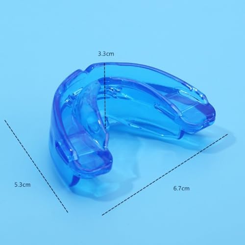 Double Braces Orthodontic Mouth Guard Sport Mouthguard for Football, Basketball, Baseball, MMA, Taekwondo, Wrestling, Adult, Blue