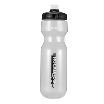 ROCKBROS Bike Water Bottle, 20-25oz Squeeze Cycling Water Bottle, BPA Free for Bicycle Running Hiking Gym & Outdoor Activities - color: 25oz Black Transparent