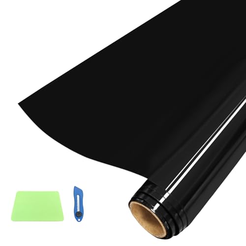 15.7X 39.4in Aquarium Background Black, Fish Tank Background Wallpaper Electrostatic Thickening, Easy to Install