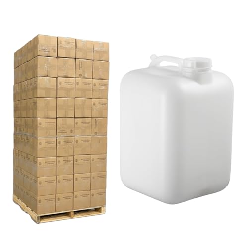 FastRack 5 Gallon Hedpak Water Jug with Screw Cap | 108-Pack (1 Pallet), BPA-Free Food-Grade HDPE, Leak-Proof White Container, – For Brewing, Fermentation, Water Storage & Commercial Use - size: 108 Pack - 5G