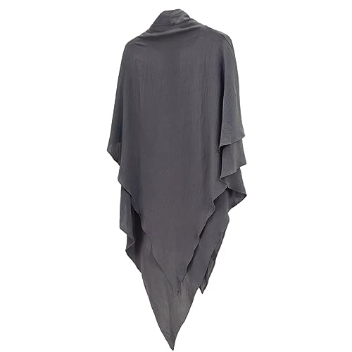 khalat Womens Muslim Prayer Dress Front Zipper Kaftan Islamic Robe Modest Solid Abayas for Women Muslim - color: Dark Gray+hijab
