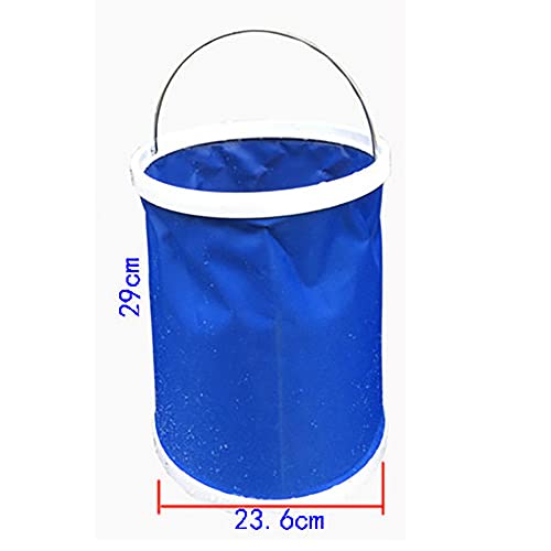 QWEQWE Foldable Bucket, Aquarium Water Change Pail, Outdoor water storage container for Camping, Hiking, Gardening, Space-Saving Packable pail for Car, RV, Fishing, Fruit Picking & More