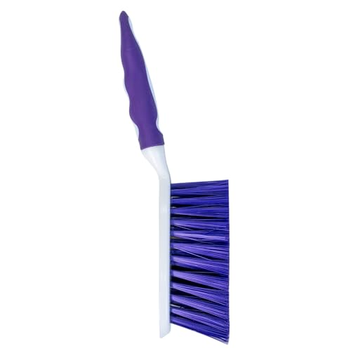 Fabuloso Brush and Dustpan Set, White and Purple | Snap-together storage, hanging hole for wall mount, quick sweeps for tile and hardwood floors - size: Brush & Dustpan