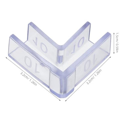 DOITOOL 25pcs Aquarium Corner Pads 10mm Thick Fish Tank Glass Edge Protectors L-Shaped Non-Adhesive Safety Guards for Furniture and Protection