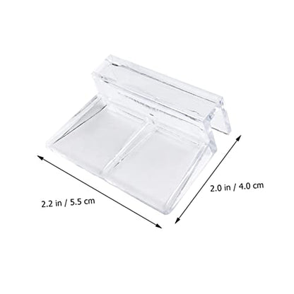 Toyvian 10pcs Acrylic Support Brackets for Aquariums Fish Tank Cover Clips Compatible Lightweight Design for Easy Installation and Stable Performance