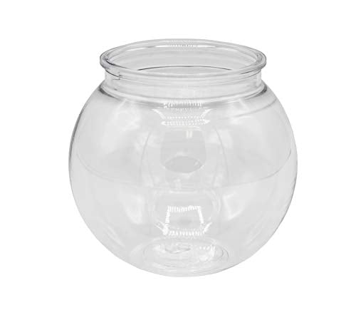 Creative Hobbies® 16 oz Clear Plastic Fish Bowls - 4 Inch (100 mm) Shatterproof Ivy Bowls for Carnival Games, Drinks, Candy & More - Pack of 12 (Pack of 2) - size: 4" H × 3¾" D with a 2½" neck (Pack of 2)
