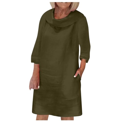 Muslim Dresses for Women Long Sleeve One-Piece Islamic Prayer Dress O Neck Casual Flowy Maxi Dress Dress - color: Green, size: X-Large