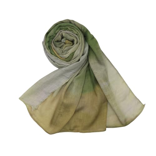 ZGMYC Watercolour Floral Printed Hijab Scarf for Women Soft Modal Cotton Instant Hijab Head Wraps Shawls Long Scarves - color: Color 9