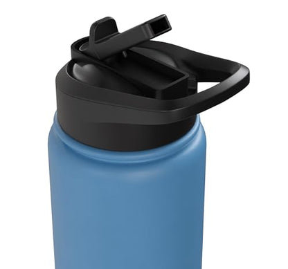 Faith Family Boxing Boxer Fighter Combat Sport Stainless Steel Insulated Water Bottle - color: Light Blue