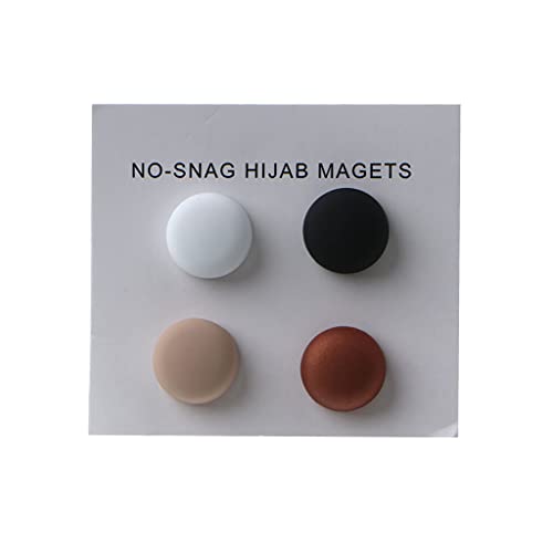 SOFEA Scarf Buckle, Strong Metal Plating Magnetic Hijab Clip Safe Hijab Brooch Luxury Accessory No Hole Pins Brooch Magnet for Muslim Scarf