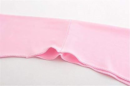 Women Cooling Shawl Arm Sleeve with Finger Hole, Comfortable & Breathable, Anti-UV, Ladies Sun Protection Cooler Shrug - color: Pink