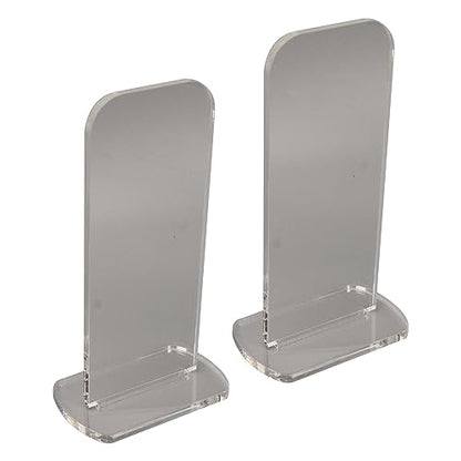 Yosoo Health Gear Boxing Glove Stand 2Pcs Sturdy Acrylic Boxing Glove Rack, Vertical Boxing Glove Display Stand Acrylic Gloves Holder, 3.1x2.0x5.9in Sports Gloves Display Storage Rack (Transparent) - color: Transparent