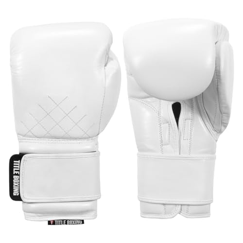 Title Boxing Ko-Vert Training Boxing Gloves - color: White, size: 14 oz