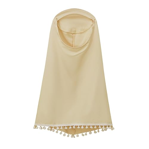 Prayer Set for Muslim Kid Girls Two Pieces Set Skirt Scarf, with a Prayer Rug and Rosary, Suitable East Dubai Clothes - color: Khaki, size: 18-24 Months