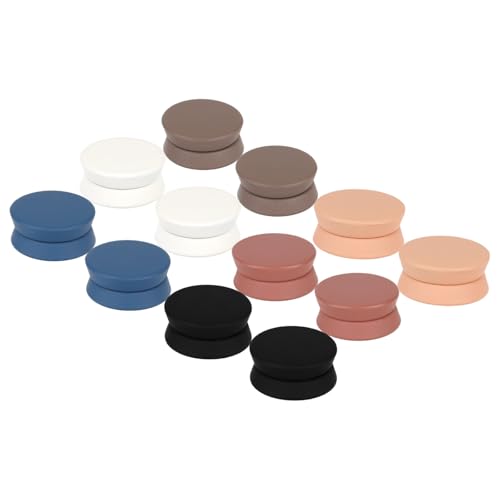 12pcs Strong Hijab Magnets, 0.54x0.26in Multi-Functional No-Snag Matte Round Pinless Hijab Magnets Clips for Women Scarf Shirt Veil Dress Clothes(6 Colors) - color: 6 Colors