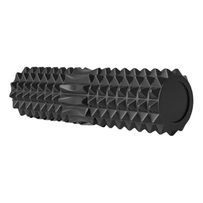 Solid Foam Roller Yoga Stick Roller Dual-Zone Leg Muscle Relaxation Deep Massage Relaxation Pain Relief (Black (Solid)) - color: Black (Solid)