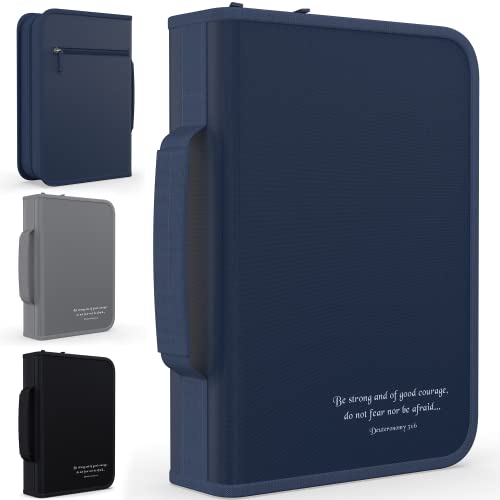 DEHITE Bible Cover for Men - Large Bible Cover Cases for Men Christian Gift
