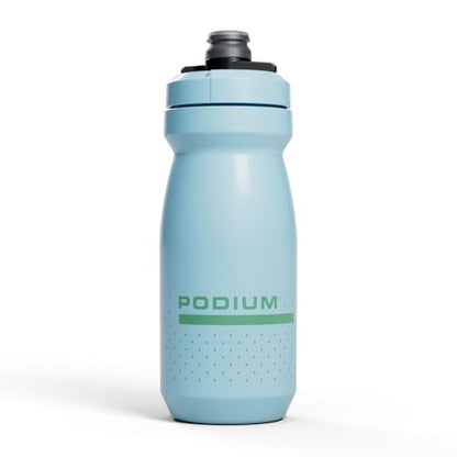 CamelBak Podium Bike Squeeze Water Bottle, High‑Flow Easy‑Squeeze Design for Cycling Performance, 21oz, Crystal Blue - color: Crystal Blue