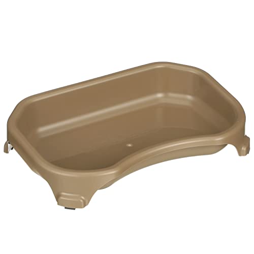 Neater Pet Brands Large Capacity Cat Bowls, Water Bowl for Cats, Reptiles, Chickens, Birds, & Small Animals, Cat Food Bowl (6 Cups), Indoor or Outdoor Water Trough & Feeder, Champagne - color: Champagne, size: 6 Cups