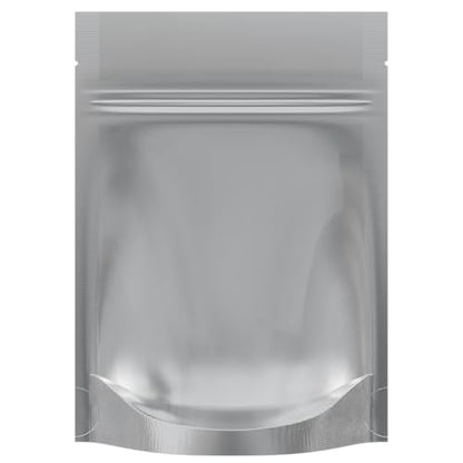 Mylar Style Barrier Bags – Zipper w/Heat Seal – 100 Bags (Gloss Black/Clear, 1/8 Ounce - 3.62?x5?x1.5?) - color: Gloss Black / Clear, size: 3.62x5x1.5 Inch (Pack of 100)