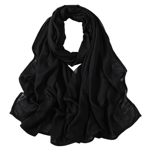 3PC Premium Modal Lightweight Hijab, Fashion Soft Head Scarf Shawl Wraps for Muslim Women Daily Wear - color: Series 3-black/Charcoal Grey/Light Grey