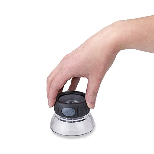 Carson LumiLoupe Plus 10.5x Power Focusable Stand Loupe Magnifier (LO-10) - style: 1.0" Diameter (10.5x)