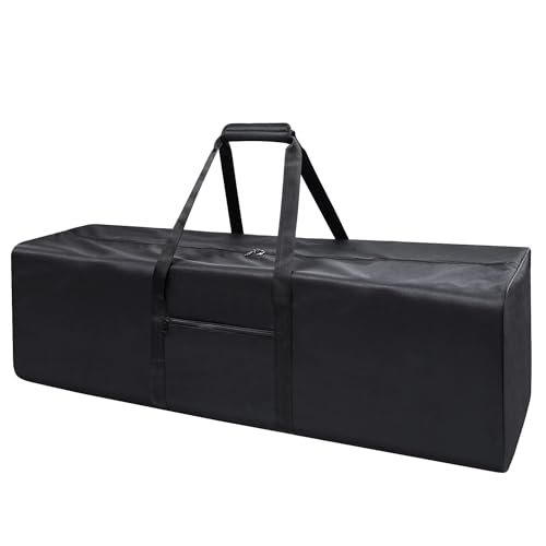 Urbanstand 46 inch Foldable Duffel Lock Zipper Travel Camp, Black | 600D Water-Resistant Ripstop Polyester, Foldable Design, Padded Handle, Holds Tent, Tripod, Fishing Rod & Sports Equipment - color: Black, size: 46 Inch