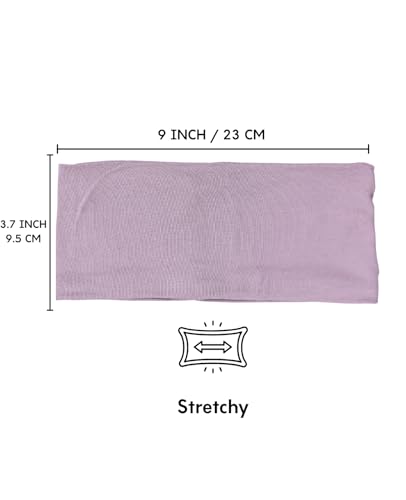 Prien Women Cotton Hijab Cap, Stretchy Head Cover, Pre-Sewn Inner Muslim Scarf Undercap, Non Slip Headband for Daily Wear - color: Light Mink