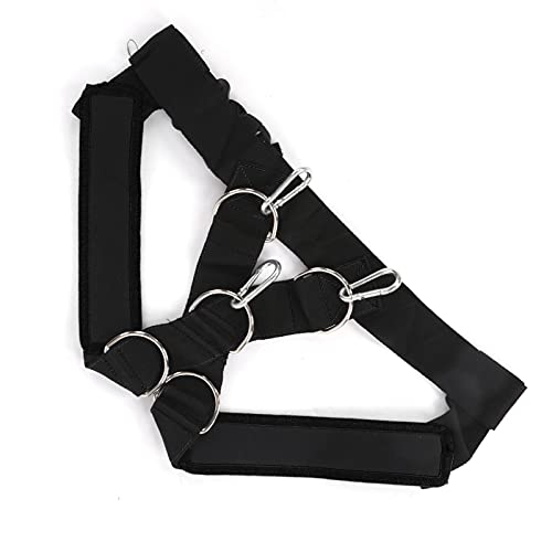 Shoulder Strap Pulling Sled Harness Vest for Speed and Agility Training - color: Black