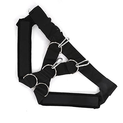 Shoulder Strap Pulling Sled Harness Vest for Speed and Agility Training - color: Black