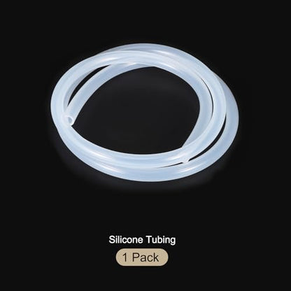 3.3ft 1/4" ID x 3/8" OD Silicone Tubing Clear Industrial Plastic Tubing Pure Silicone Hoses for Pump Siphoning Draining Irrigation Brewing - color: Clear, size: 1/4" x 3/8"