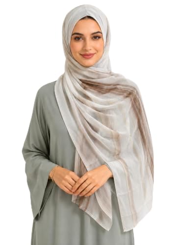 Watercolor Floral Hijab Scarf for Women - color: Rp-39#