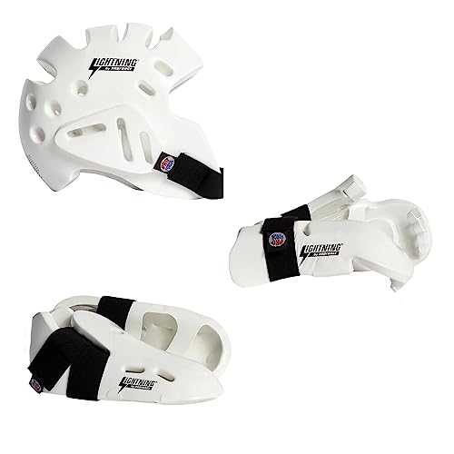 Proforce Lightning Martial Arts Protective Sparring Gear Bundle - Headgear, Gloves, Ultra Kicks