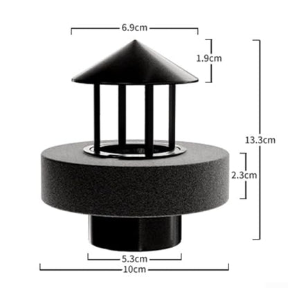 Water Splash Guard for Single Head Mist Maker Featuring Float Ring to Maintain Water Level and Avoid Mist Maker Malfunction (Is black)