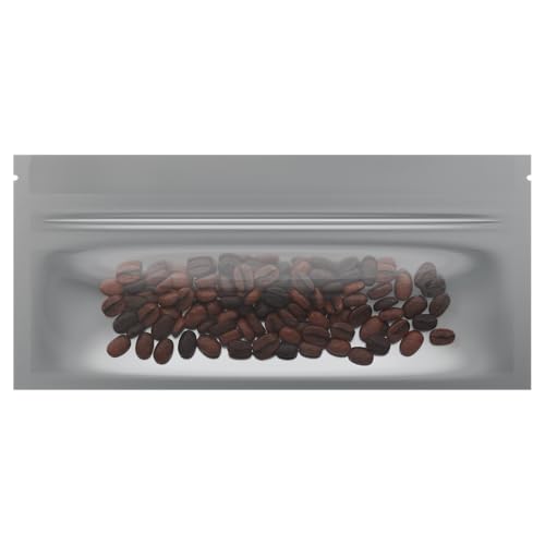 Mylar Style Barrier Bags – Zipper w/Heat Seal – 100 Bags (Gloss Black/Clear, PR - 6?x2.7?) - color: Gloss Black / Clear, size: 6x2.7 Inch (Pack of 100)