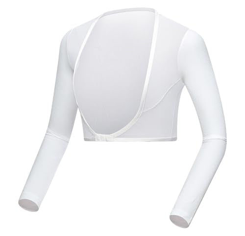Women's Golf Sleeves Cooling Shawl for Riding,Golfing,Driving Outdoor Sports Arm Sleeves - color: 1-white, size: Small-Medium