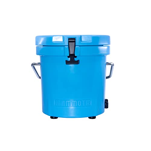 Mammoth Live Bait Bucket, Insulated Bait Bucket with 10 Quart Capacity, Great for Daily Trips and Fishing Tournaments - style: Light Blue