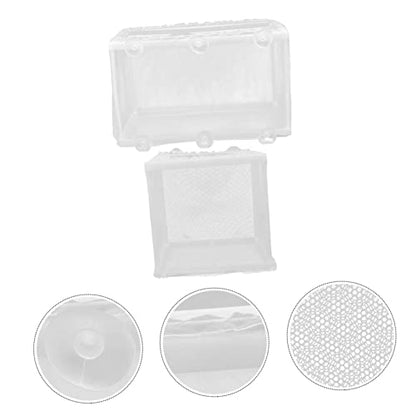 TOYANDONA 2pcs Fish Breeding Divider Floating Mesh for Aquarium Water Isolation Net for Fry and Fish Easy to Install and Clean Compact