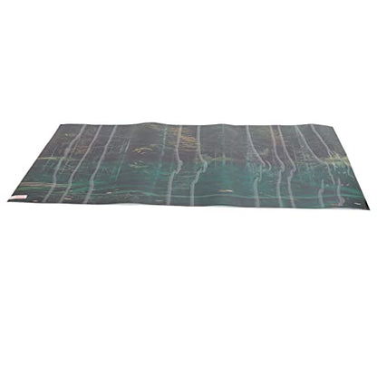 3D PVC Self Adhesive Fish Tank Wallpaper Sticker, Lake Reflection Pattern, for Aquarium Fish Tank Decoration, Premium 1 Roll (91 * 50CM) - size: 91*50CM