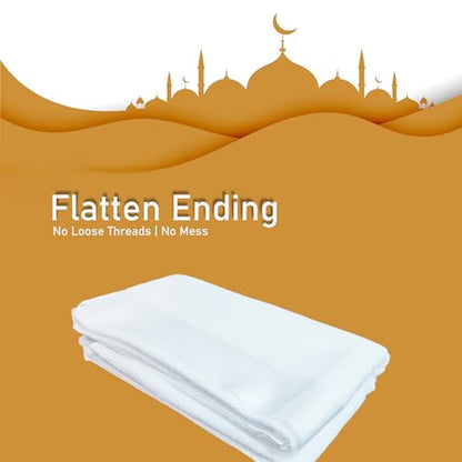 Adult Teenager Kids Thick Cool Islamic IHRAM 2 Piece Blanket Towel for Hajj and Umrah No-Stitched Premium Synthetics Cotton - size: Kids Size (75 x 150cm)