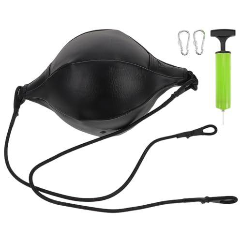 MAGICLULU Boxing Speed Reaction Ball Double End Pu Hanging Punching Bag with Pump, Needle, and Hook for Home Boxing Gym Training and Reflex Exercise
