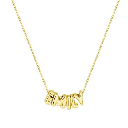M MOOHAM Mothers Day Gifts - Custom Name Necklace 14K Gold Plated Necklace Personalized Monogram Pendant Name Necklaces for Women Trendy Jewelry Gifts for Women Mom Her Birthday Gifts - style: Emily
