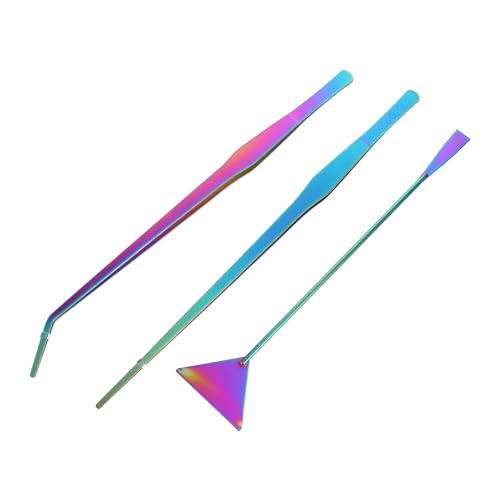 BESPORTBLE 3pcs Stainless Steel Aquarium Cleaning Tools Kit Includes Tweezers Spatula Scraper for Fish Tank Maintenance Durable Rustproof for Aquascaping and Plant Care