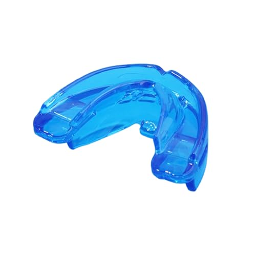 Double Braces Orthodontic Mouth Guard Sport Mouthguard for Football, Basketball, Baseball, MMA, Taekwondo, Wrestling, Adult, Blue