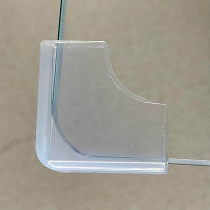 Food-Graded Silicone Clear Thin Corner Protectors, Baby Proofing Table Edge Guards, Pre-Taped Single-Side Adhesive for Kids Child Safety, Cabinets Counter Furniture Bumpers (4, 1/5x4/5 in (Width)) - size: 1/5x4/5 in (Width)