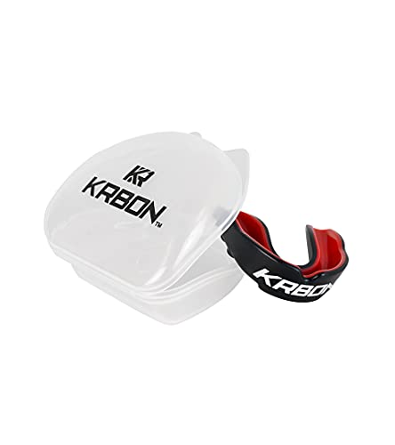 KRBON Mouthguard Slim Fit, Junior Mouth Guard Ages 10 & Under with Case for Boxing, Basketball, Lacrosse, Football, MMA, Martial Arts, Hockey and All Contact Sports