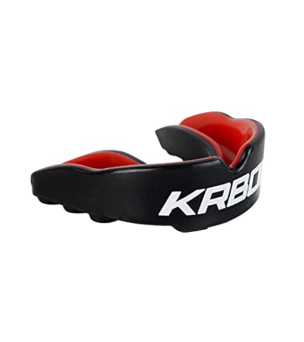 KRBON Mouthguard Slim Fit, Junior Mouth Guard Ages 10 & Under with Case for Boxing, Basketball, Lacrosse, Football, MMA, Martial Arts, Hockey and All Contact Sports