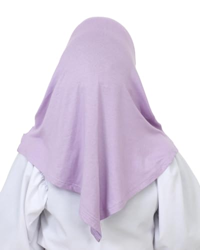 Prien Plain Ready To Wear Hijab for Women, Muslim Instant Turbans, Soft Jersey Scarf, Islamic Clothes, Long Hijabs, Abaya - color: Lilac