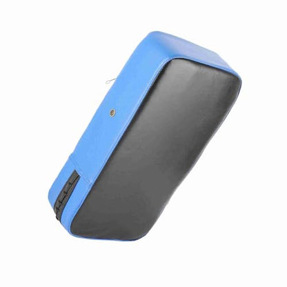 Taekwondo Kicking Pad for Boxing & Martial Arts Training – Blue, 40x20x10cm Handheld Strike Target with PU Leather & PressureRelease Metal Vent - color: Blue
